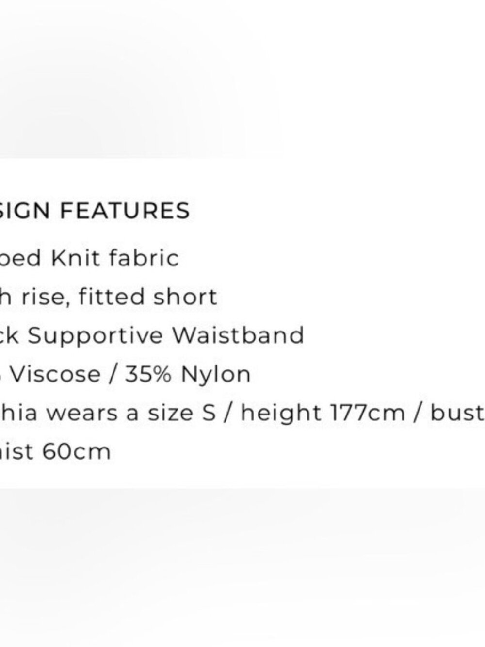 Elce Swim SMALL Sol knit high rise swimming shorts bottoms in black - Picture 3 of 6